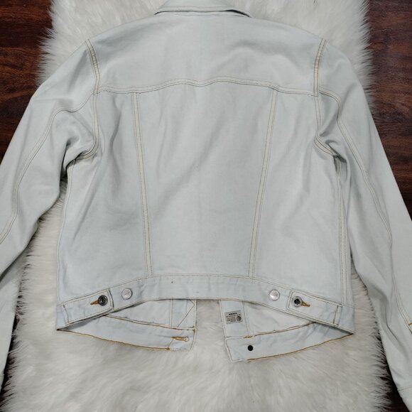 Diesel Men's Light Blue Denim Trucker Jacket Size Large - Picture 3 of 15